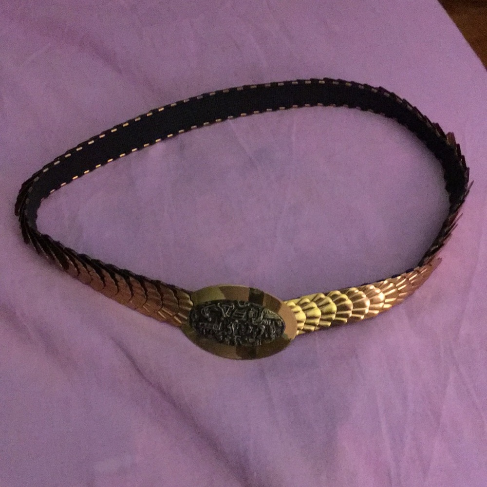 Ladies brass belt